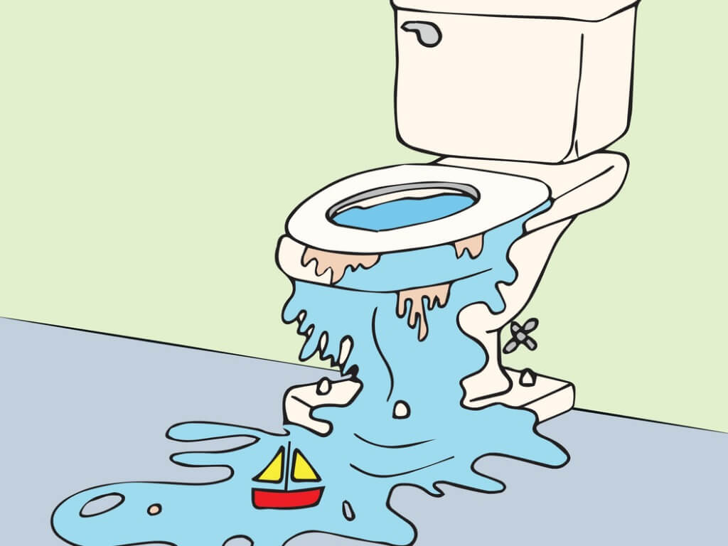 how to fix an overflowing toilet