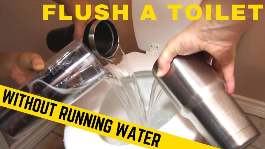 How to Flush a Toilet Without Running Water